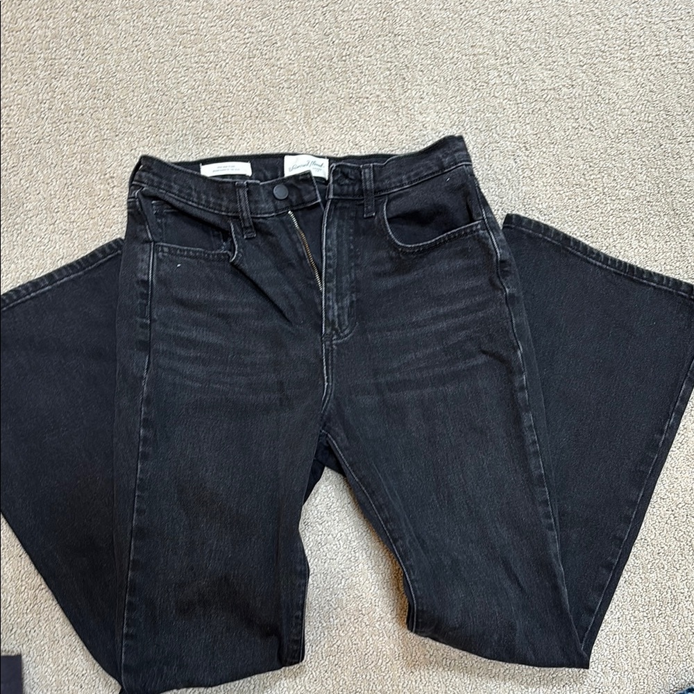Black Denim Jeans Universal Thread hi rise flare